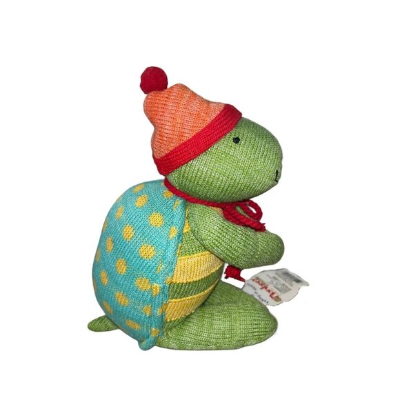 Monkeez Teeny the Turtle Plush Knit Sock Toy 8" Midwest CBK Stuffed Animal NWT - Picture 1 of 5